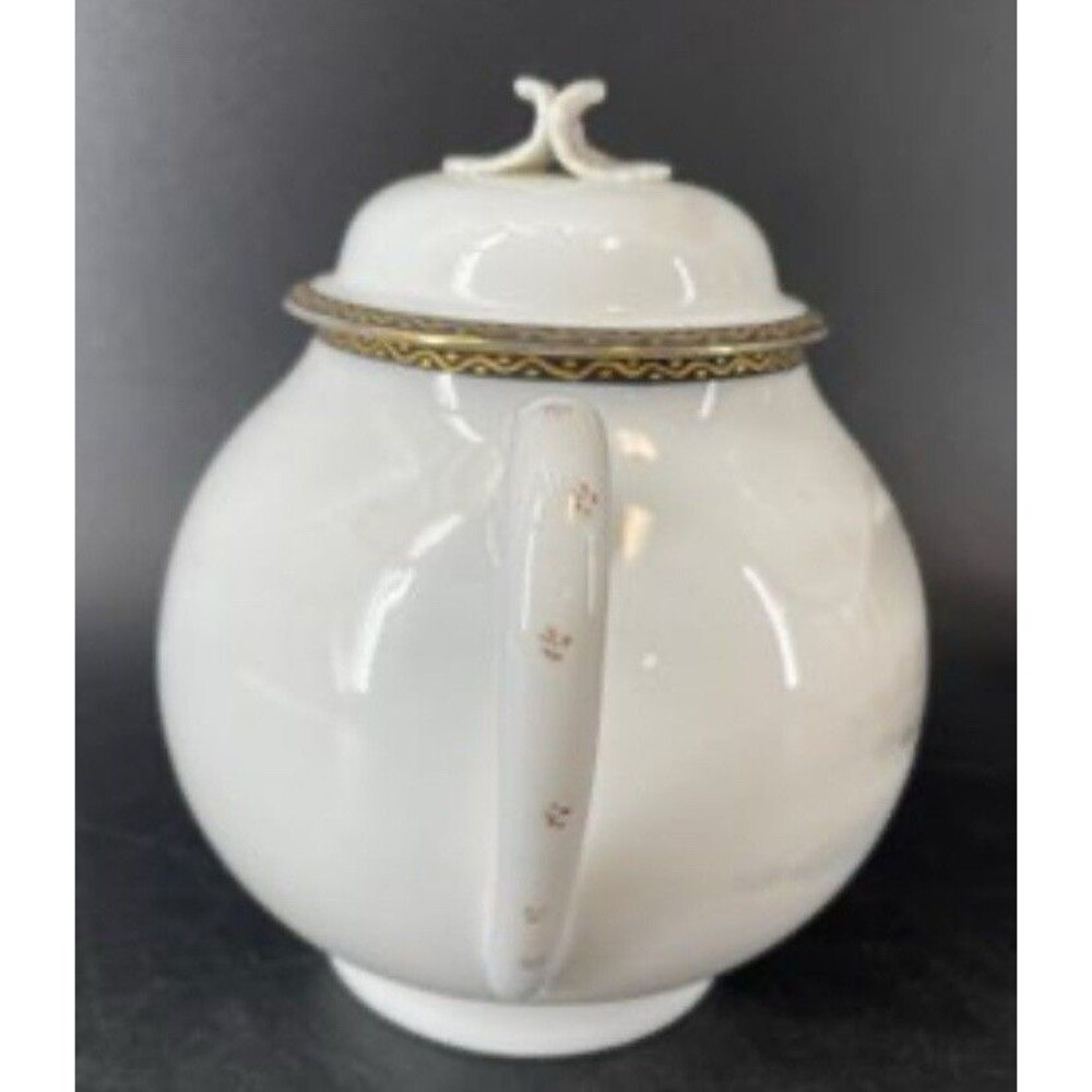 Vintage Made in Japan Porcelain Sugar Bowl Mt Fuji Scene w Lid & 2 Small Plates - Picture 6 of 8